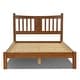 preview thumbnail 7 of 16, Grain Wood Furniture Solid Wood Shaker Slat Platform Bed Walnut - King