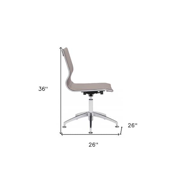 White Faux Leather Seat Swivel Adjustable Task Chair Leather Back Steel Frame White Faux Leather Seat Swivel Adjustable Task Chair Leather Back Steel Frame