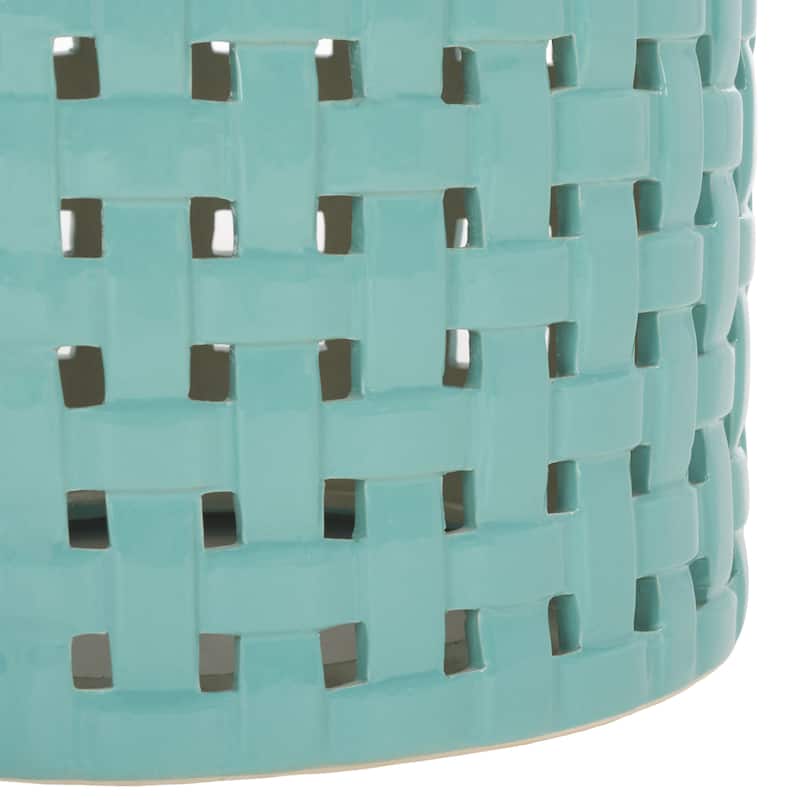 SAFAVIEH Vlera Ceramic Decorative Garden Stool (Fully Assembled)