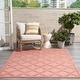 preview thumbnail 6 of 99, Nourison Easy Care Indoor/Outdoor Moroccan Trellis Area Rug 5' x 7' - Coral/Orange