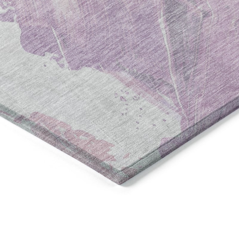 HomeRoots Abstract Transitional Rectangle Outdoor Rug