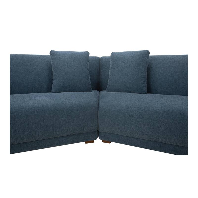 NADAAL STUDIOS Solace, 3-Piece Modular Sectional With Slipper Chair - 163"W x34.29"D x31.5"H