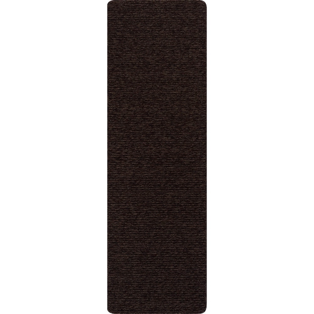 Beverly Rug Solid Color Non-Slip Rubber Back Washable Indoor Area Rug