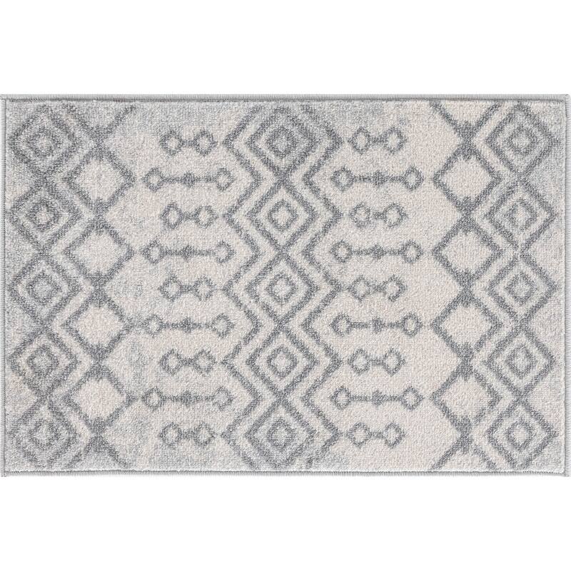 Gematria Moroccan Geometric Indoor Area Rug