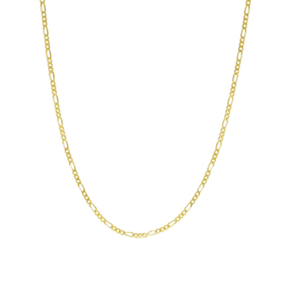 Victoria Townsend Gold over Sterling Silver 1.3mm FIGARO Necklace.