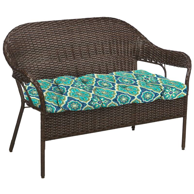 Outdoor Wicker Cushion Set for Bench and 2 Seats - 18'' L x 44'' W x 4'' H