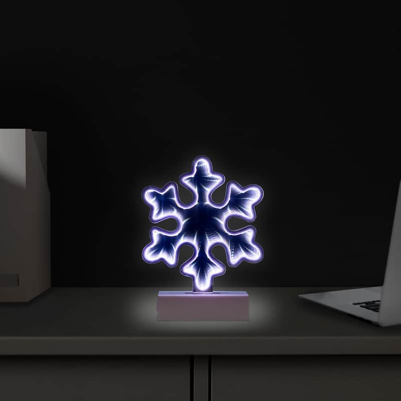 LED 3D Snowflake Christmas Tunnel Light - 7.75"