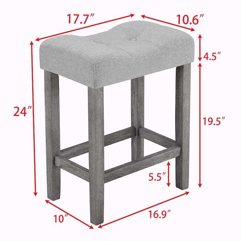 5-Piece Industrial Breakfast Table Set