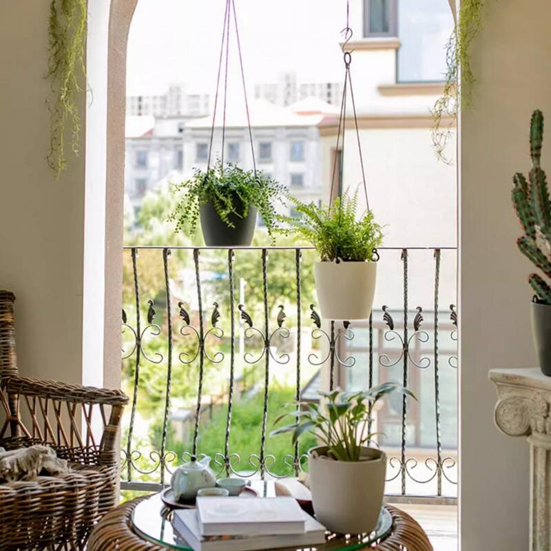 RusticReach Modern Resin Hanging Planter for Artificial Plants
