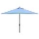 preview thumbnail 22 of 24, SAFAVIEH Iris 9ft Round Outdoor Patio Umbrella - UV Resistant with Auto Crank Tilt Pacific