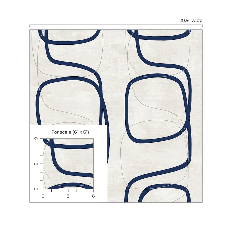 Seabrook Designs Forcella Geometric Non-Woven Unpasted Wallpaper