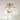 13.3" Gold 3-Light Modern Glass Semi Flush Mount Lamp Ceiling Light