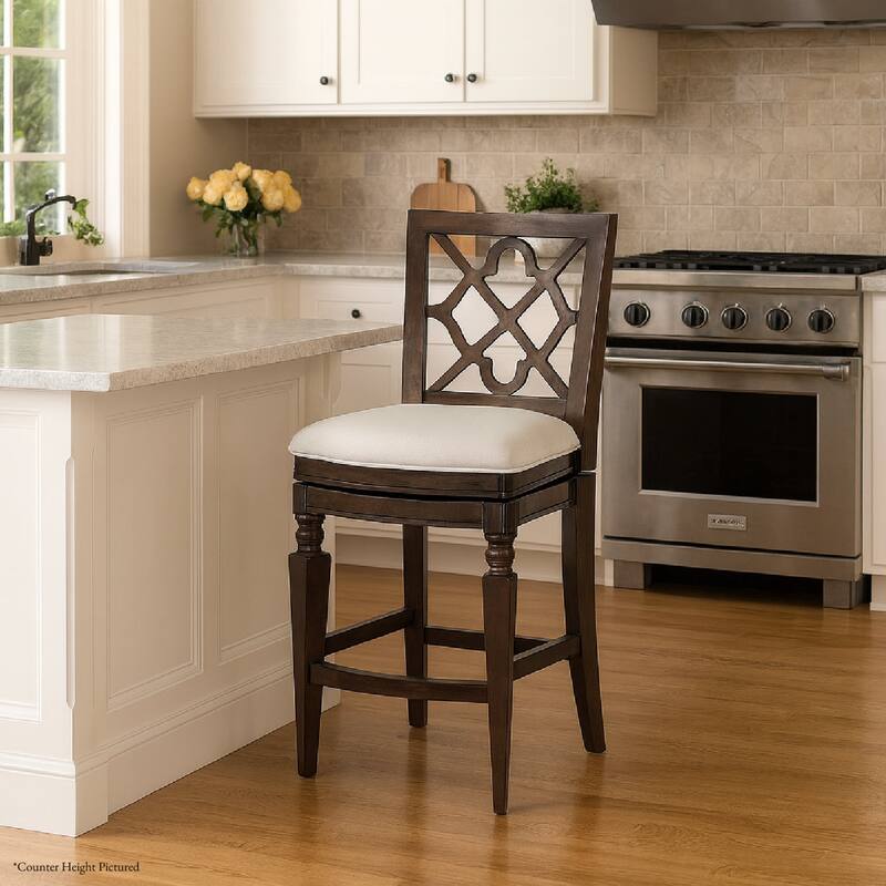 Maven Lane 31" Highland Swivel Bar Height Kitchen Stool