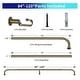 preview thumbnail 99 of 98, Energy-saving Wraparound Adjustable French Blackout Curtain Rod Set