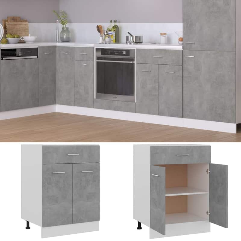 vidaXL Kitchen Cabinet Storage Cupboard Under Sink Organizer Engineered Wood