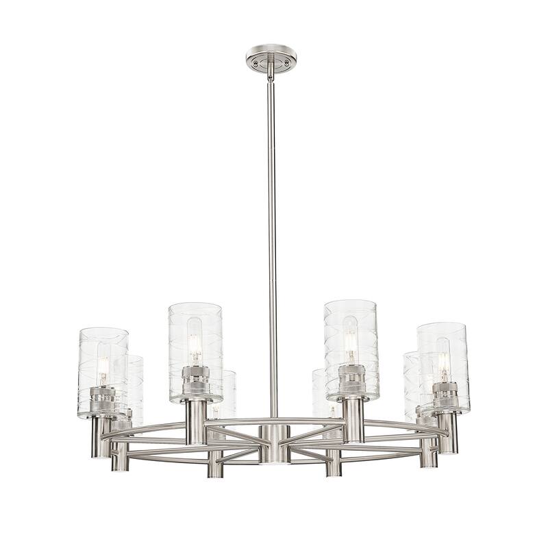 Innovations Lighting Downtown Urban - Crown Point - 8 Light 32" Stem Hung Chandelier with 7" Shade