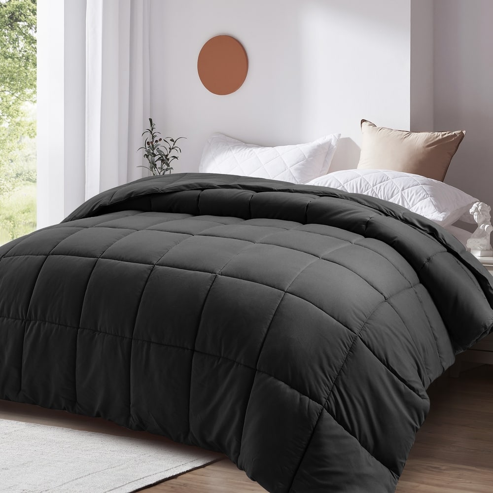 All Season Soft Comforter/Duvet Insert, Quilted and Peach-skin Processes, Machine Washable