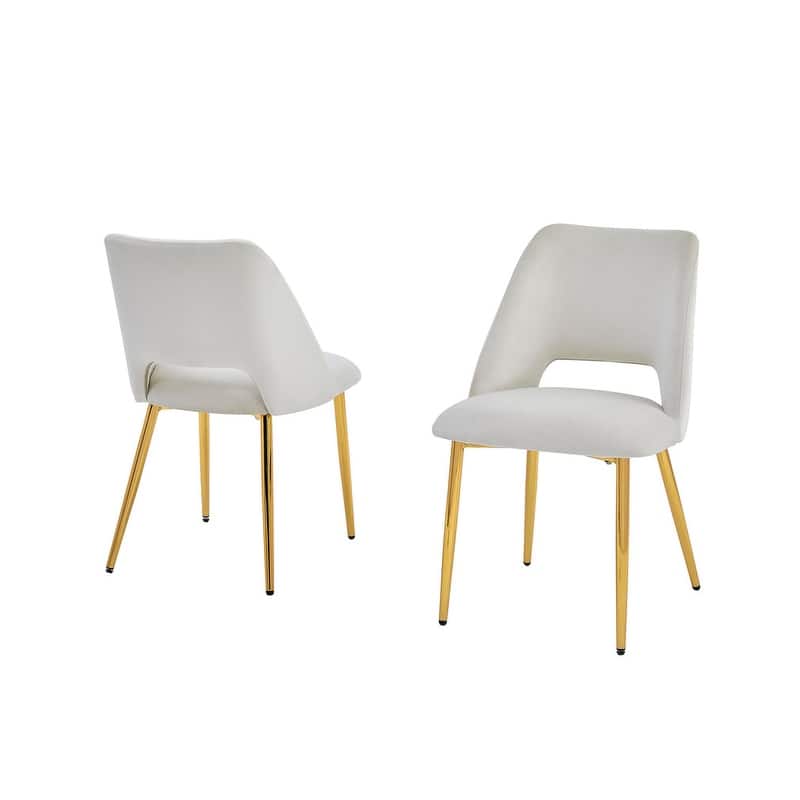 Best Quality Furniture Glass Dining Set with Gold Chrome Finish