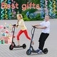 preview thumbnail 1 of 15, 180W Outdoor Motor Electric Scooter Rear Disc Brake with Side Lights Red