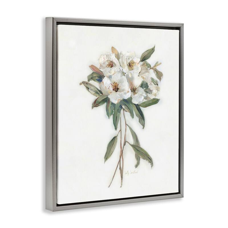 Stupell White Wildflower Bundle Framed Floater Canvas Wall Art Design By Sally Swatland