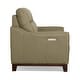 preview thumbnail 8 of 9, Forte 57" Genuine Leather Round Arm Reclining Loveseat