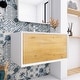preview thumbnail 3 of 35, Bathroom Vanity in F.Oak with Integrated Solid Surface Top