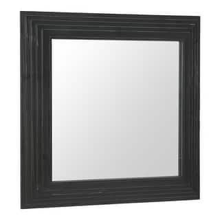 Kare Mirror Black