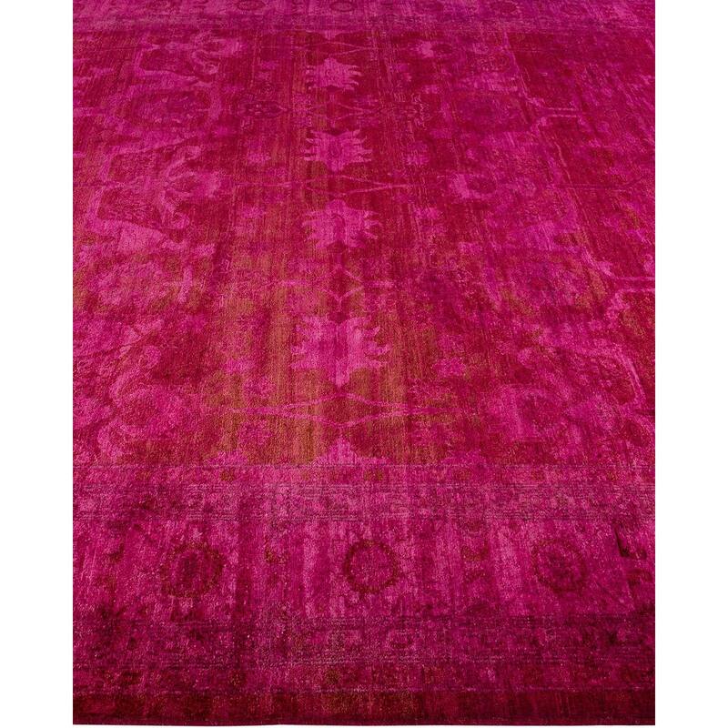 Vibrance, One-of-a-Kind Hand-Knotted Area Rug - Pink, 8' 3" x 10' 1" - 8' 3" x 10' 1"