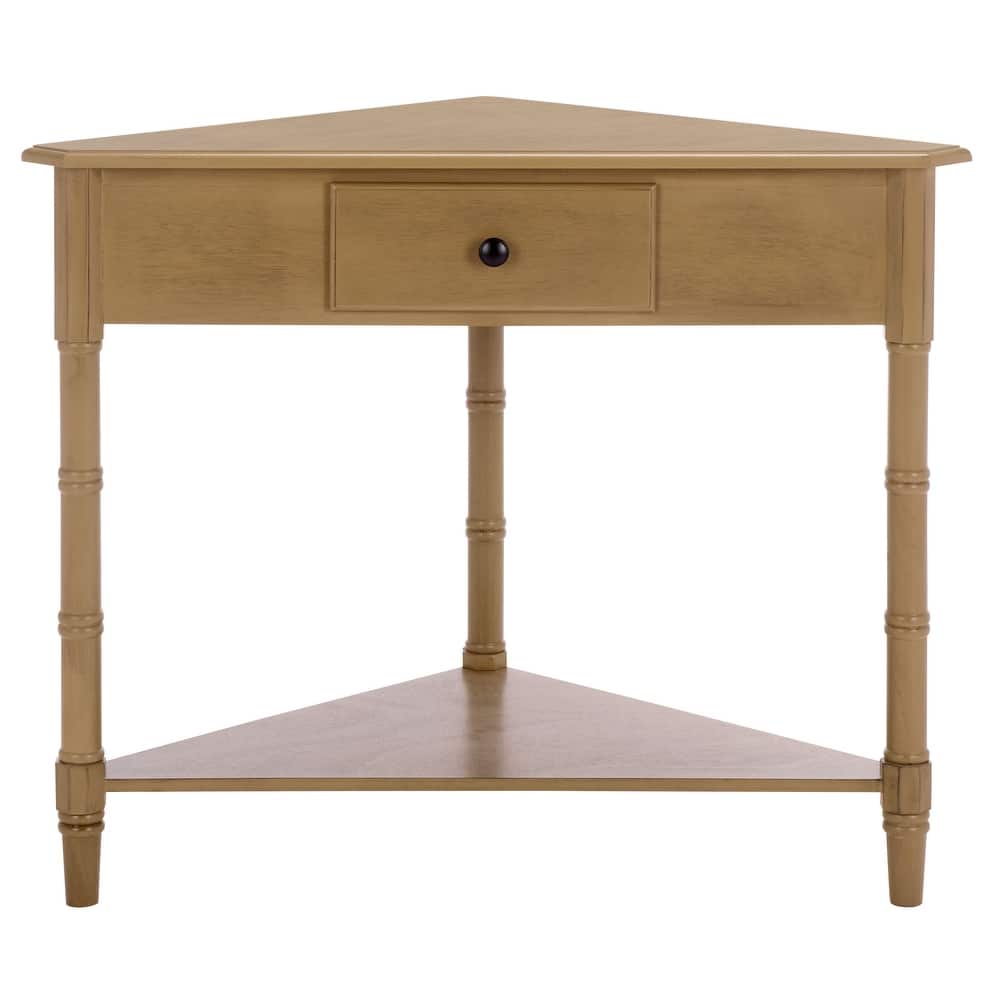 SAFAVIEH Calla Grey Corner Table - 33.9" x 17.3" x 28" - 34"W x 17"D x 28"H