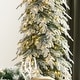 preview thumbnail 36 of 58, Glitzhome Pre-Lit Flocked Pencil Spruce Artificial Christmas Tree with Warm White Lights