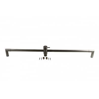 Bathroom Handheld Shower Slide Bar Satin Nickel Brass 30" L Renovators Supply