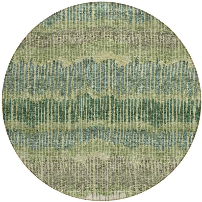 HomeRoots Striped Transitional Rectangle Outdoor Rug