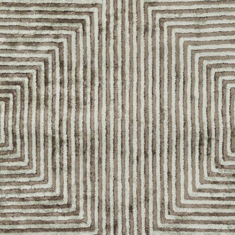 Fazeley Handmade Geometric Viscose Area Rug