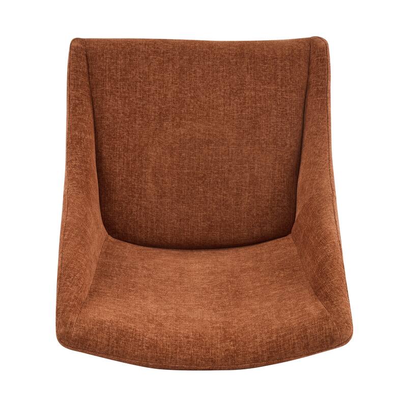 Christopher Knight Home - Modern 180° Swivel Upholstered Dining Chairs Set with Metal Frame & Wrap-round Design, Set of 2