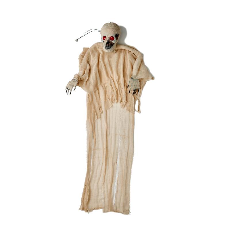 67" Hanging Mummy w/ Red Light Eyes & Voice