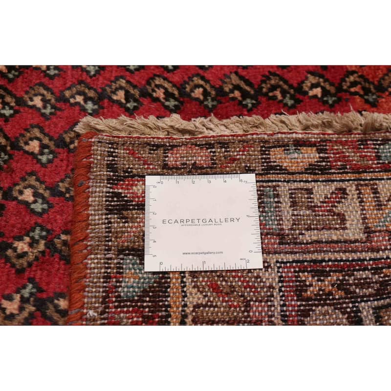 ECARPETGALLERY Hand-knotted Andelz Red Wool Rug - 3'3 x 10'4