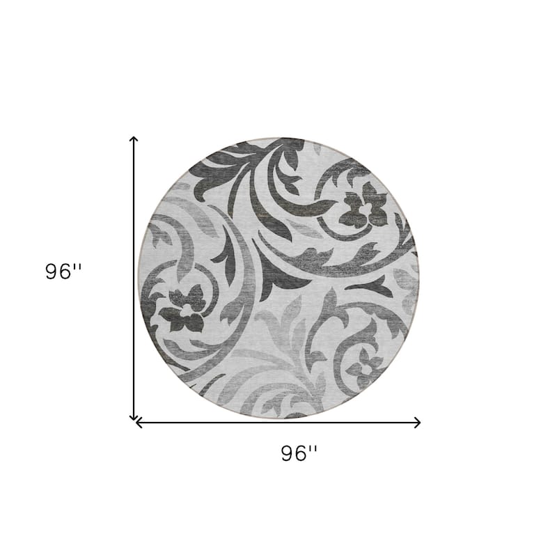 HomeRoots Floral Transitional Rectangle Outdoor Rug