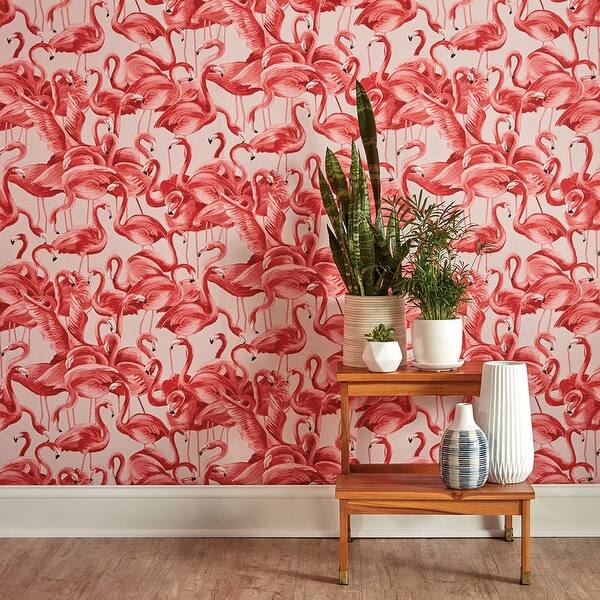 Flamingo Cheeky Pink Peel And Stick Wallpaper On Sale Overstock 27539516 Cheeky Pink You may crop, resize and customize cheeky images and cheeky hd wallpapers, backgrounds. tempaper