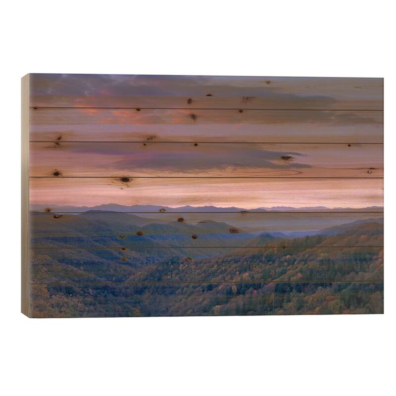 Newfound Gap, Great Smoky Mountains National Park, North Carolina Print On Wood by Tim Fitzharris - Multi-Color - 18x26x1.5