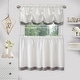 preview thumbnail 13 of 18, Lana Window Curtain Tier Pair and Valance Set 58x36 - Grey