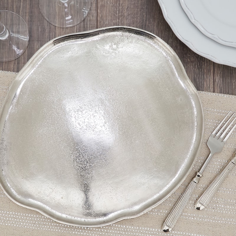 Charger Plates With Organic Shape (Set of 4)