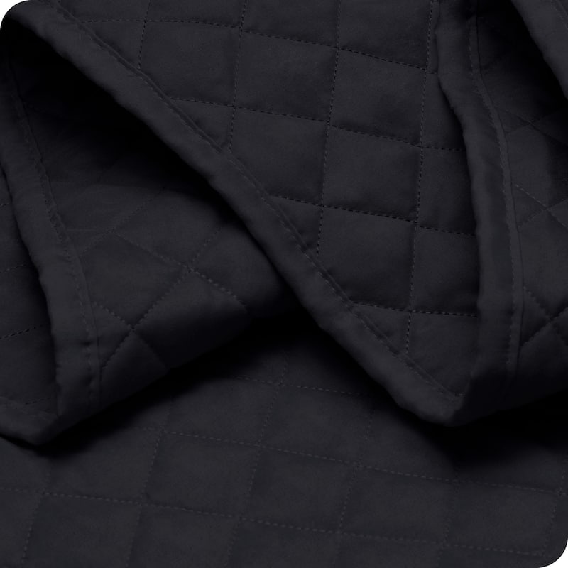 Bare Home Diamond Stitched Lightweight Microfiber Coverlet Set