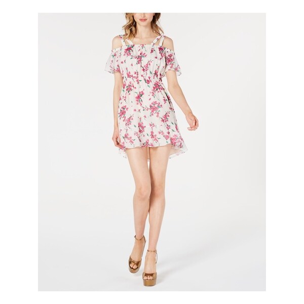 pink flare dress with sleeves