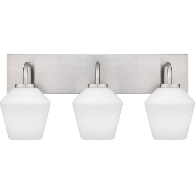 Nielson 3-Light Brushed Nickel Bath Light