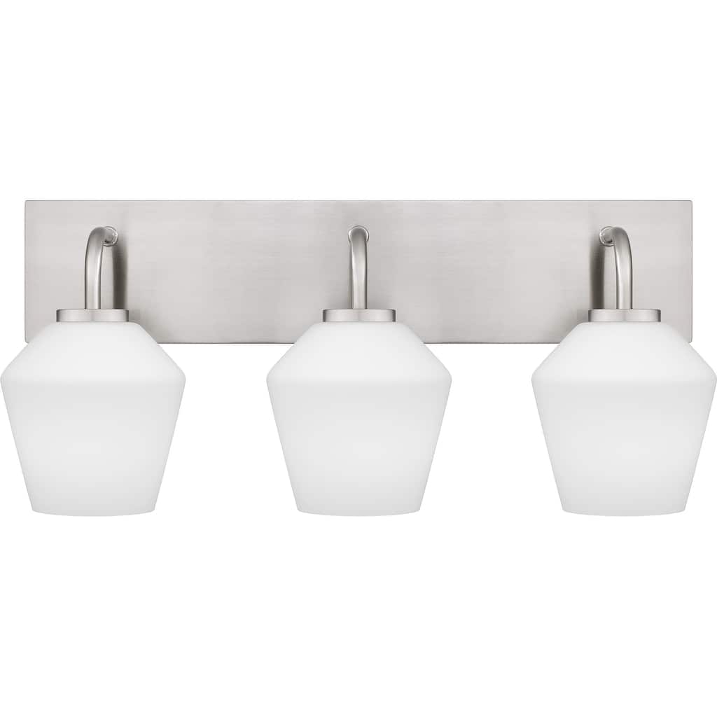 Nielson 3-Light Brushed Nickel Bath Light