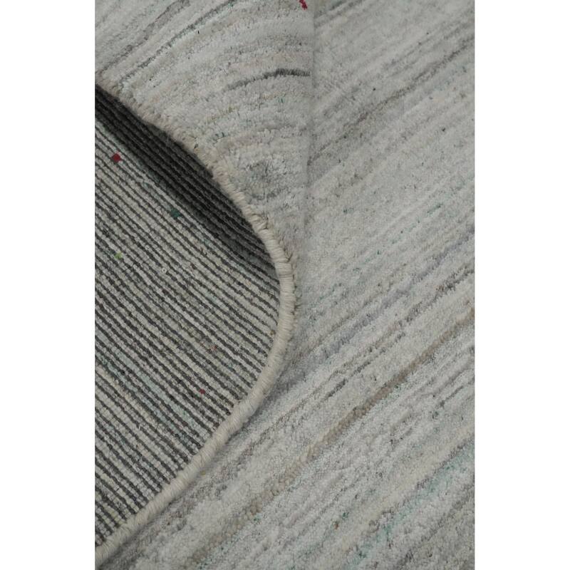 Hand Knotted Oriental 100% Wool Carpet Tribal Animal Pictorial Greys & Charcoal Gabbeh Area Rug - 12' 5'' X 9' 4''