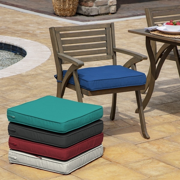 Arden Selections ProFoam Acrylic Outdoor Dining Chair Pad Cushion - 20 L x 20 W x 3.5 H in. Opens flyout.
