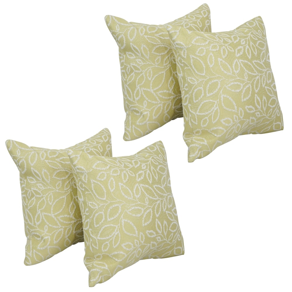 Blazing Needles 17-inch Square Throw Pillows (Set of 4)
