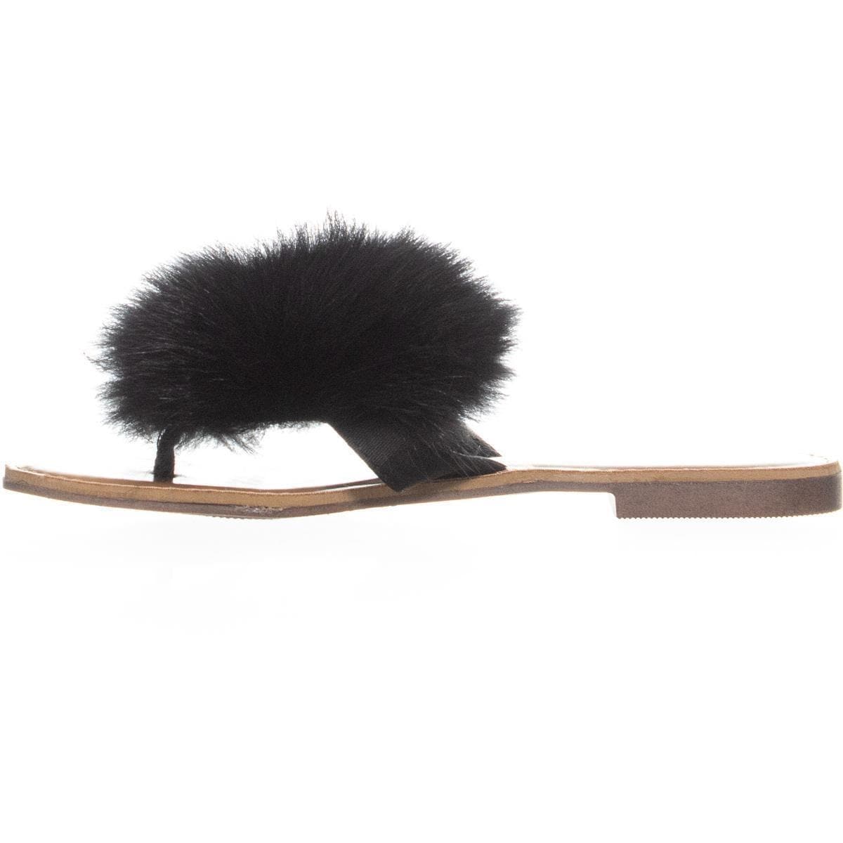 bebe katerina pom pom thong flat sandals