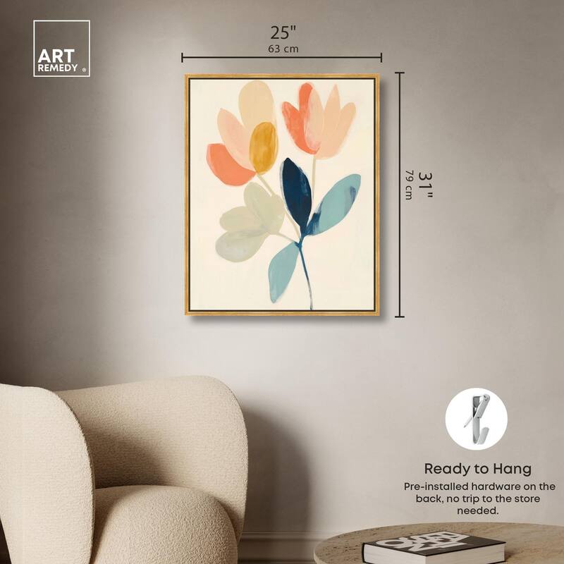 Meadow Motif Canvas by Art Remedy